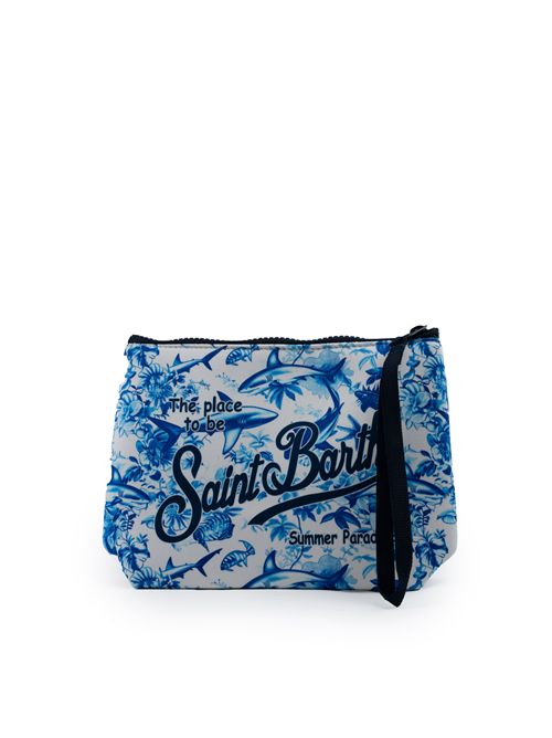 Pochette Aline Shark Toile in neoprene Mc2 Saint Barth | ALINE01024H SHARK TOILE 01